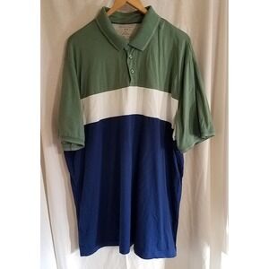 Shaqille O Neal 2XL Polo Shirt‎ Blue Green White
